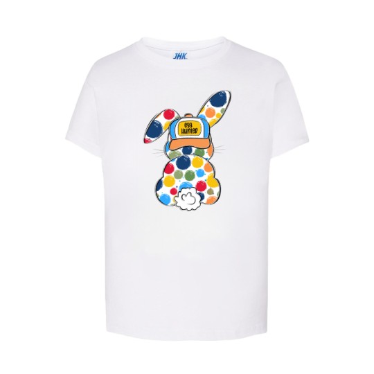 KOSZULKA DZIECIĘCA TSHIRT WIELKANOC BIAŁA CHŁOPIEC BAWEŁNIANA