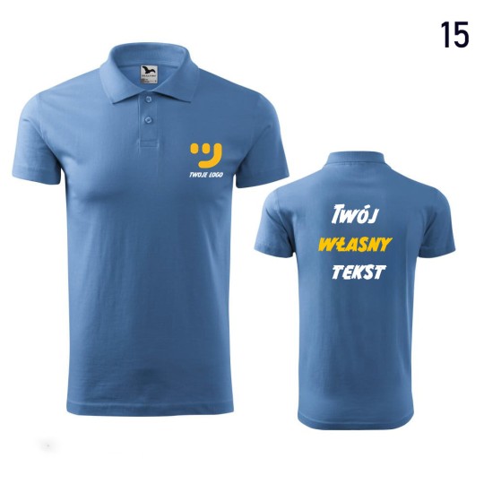 Koszulka Męska Polo Single J. Z Własnym Nadrukiem Koszulka Męska Polo Single J. Z Własnym Nadrukiem
