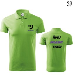 Koszulka Męska Polo Single J. Z Własnym Nadrukiem